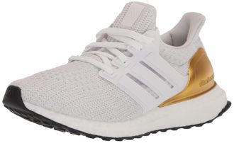 adidas Womens Ultraboost 4.0 DNA Running Shoe, White/White/Black, 7