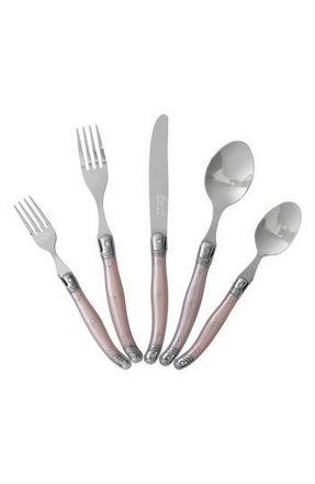 French Home 20-Piece Laguiole Flatware Set in Light Pink at Nordstrom Rack