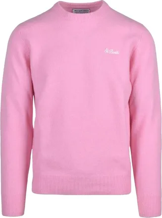 MC2 Saint Barth Truien & Vesten, Heren, Roze, S, Wol, Pullover met ronde hals
