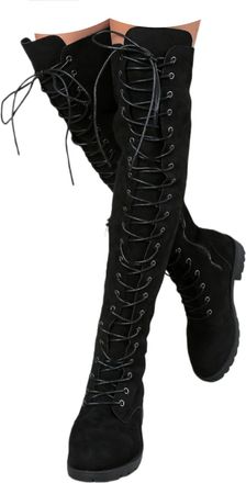 Generic Winter Boots For Women uk Womens Slouchy Knee High Flat Low Heel Mid Calf with Side Zipper Round Toe Tall Calf Long Sexy Dress Booties for Ladies Pull