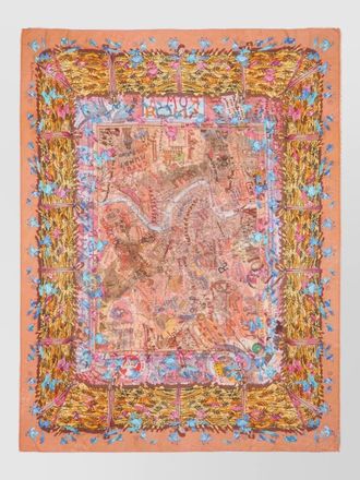 Faliero Sarti paolo fiumi roma print lightweight stole