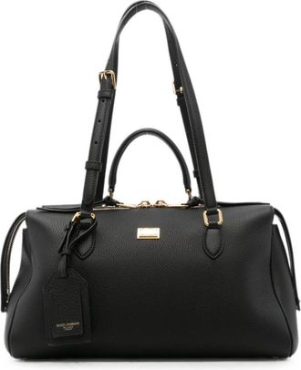 Dolce & Gabbana Black Vittoria Large Shoulder Bag