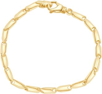 Pompeii3 Mens Link 14k Gold (30gram) or Platinum (48gram) 4mm Bracelet 9