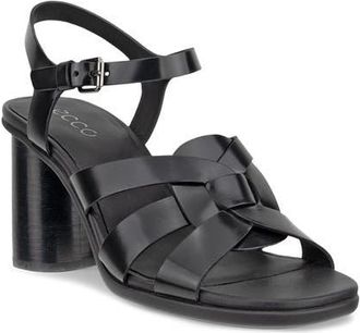 Ecco Sculpted Alba Block Heel Sandal in Black at Nordstrom, Size 9-9.5Us