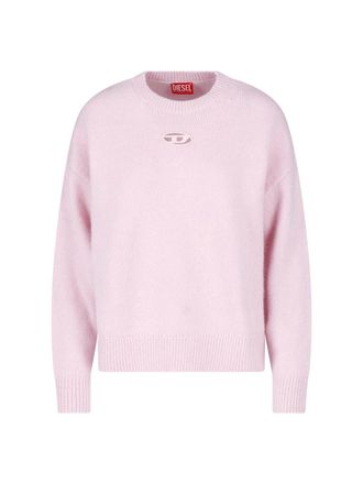 Diesel Soft Knit Sweater With Oval-D Cut-Out Design