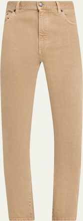 Ermenegildo Zegna Mens Cotton Roccia Slim Five-Pockets Pants