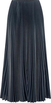 Fabiana Filippi Lange geplooide rok - Dames - Midirokken - Groen - XS - Rokken