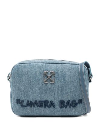 Off-white Jitney Camera logo-plaque cross body bag - Blue