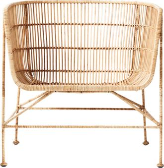 House Doctor Cuun Rattan Lounge Chair, natur