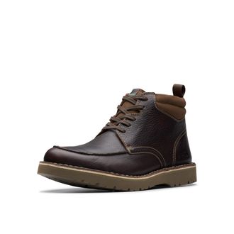 Clarks Mens Eastridge Peak Chukka Boot, Dark Brown, 8.5 Wide