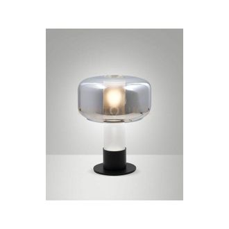 Fabas Luce Flick lampada da tavolo fume 1 luce attacco E14 dimmerabile