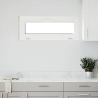 Berkfield Home Basement Window RISOR 110x40 cm Tilt 3 Glazing White