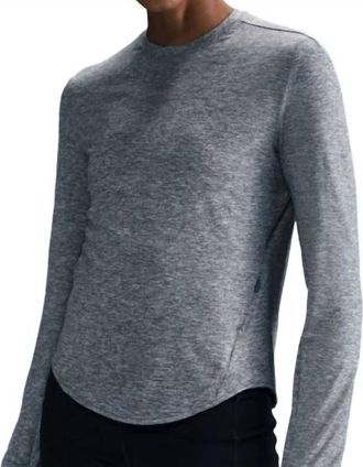 Nike Swift Dri-Fit Uv Long Sleeve Crew Top In Smoke Grey