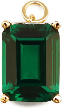 Izabel Display Oorbellen verfraaid met steen hanger - Goud