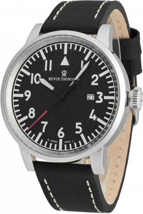 Revue Thommen Heren, Accessoires, Zwart, Maat: ONE Size Leer