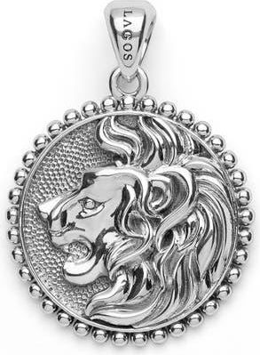 Lagos Mens Anthem Lion Pendant in Silver at Nordstrom