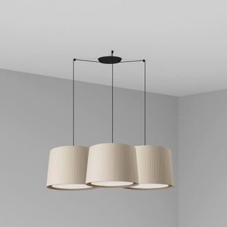 Netlighting Samba Triple Cylindrical Cluster Drop Light Beige E27