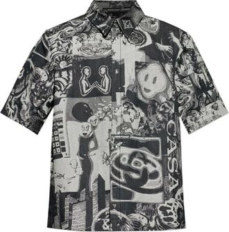 Casablanca Hombre, Camisas, Negro, Talla: S