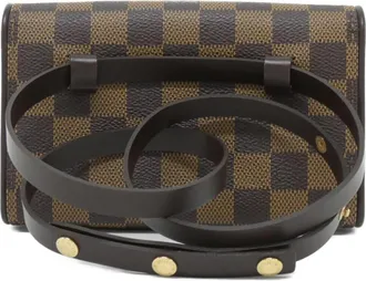Louis Vuitton Ebene Coated Canvas Fanny Pack Pochette (Pre-Owned)