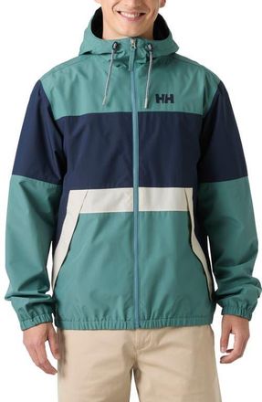 Helly Hansen Koster Waterproof Rain Jacket in Opal Green at Nordstrom, Size Xx-Large