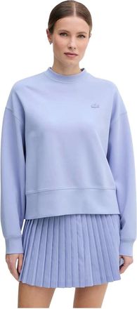 Lacoste Dames, Sweatshirts & Hoodies, Blauw, Maat: XL Katoen