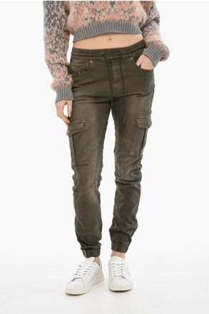 Diesel Cotton Cargo Pants D-URSY-NE with Elastic Waist size 24