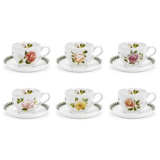 Portmeirion Set of 6 cups and saucers Botanic Roses