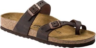 Birkenstock Mayari Oiled Leather Sandalen - Dames - Sandalen - Bruin - 36 EU - Leer - Schoenen