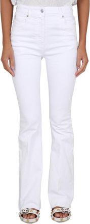 Etro White Flared High Rise Jeans