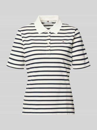 Tommy Hilfiger Regular Fit Poloshirts aus Baumwoll-Mix in Weiss, Gr&ouml;&szlig;e XL