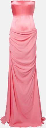 Alex Perry Draped silk gown