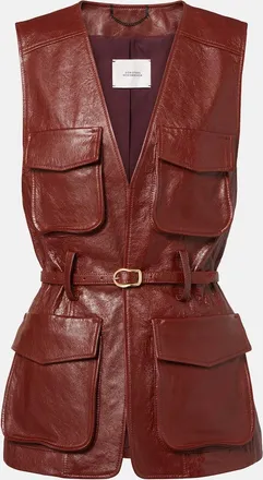 Dorothee Schumacher Broken Shine leather vest