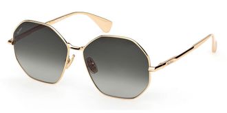 Max Mara MM0168 30P Womens Sunglasses Gold Size 57