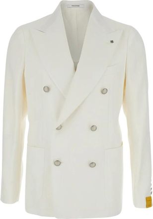 Tagliatore Jassen Wit - Heren - Blazers - Wit - XL - Katoen - Jassen