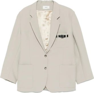 Coperni Giacca con cintura - Toni neutri