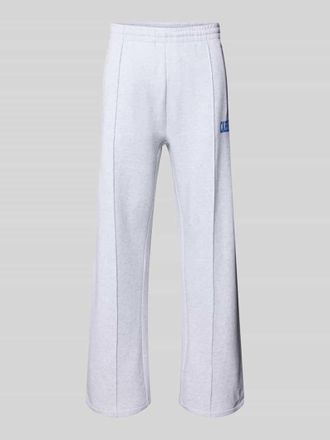 Carhartt Work in Progress Sweatpants mit elastischem Bund und Label-Print in Hellgrau Melange, Gr&ouml;&szlig;e XXL