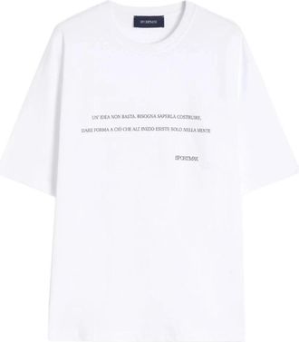 Sportmax Sport Max T-shirts en Polos Wit - Dames - T-shirts - Wit - S - Katoen - Tops