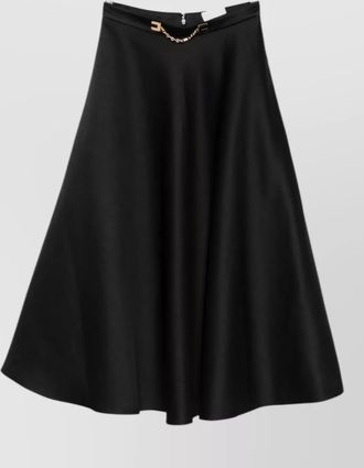 Elisabetta Franchi chain-detail midi a-line skirt