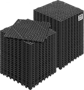 OEM Ineinandergreifende Fliesen 55 Stk. Bodenfliesen Drainage-bodenfliesen, Bodenfliesen 30 X 30 Cm Au&szlig;enbereich Quadratische Bodenfliesen Terrasse Pvc Bo
