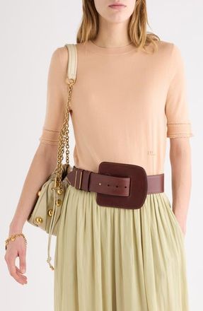 Chlo&eacute; Organic Cotton Sweater in Bleached Orange at Nordstrom, Size X-Large