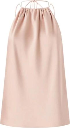 Pinko Pinko, Tops, Dames, Roze, S, Polyester, Carota Satin Top