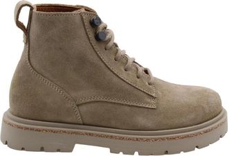 Birkenstock Revolver Enkellaars - Dames - Veterlaarzen - Grijs - 36 EU - Su&egrave;de - Schoenen