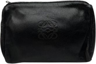 Loewe Pre-owned Leren Clutch - Dames - Vintage Clutch - Zwart - ONE Size - Leer - Vintage
