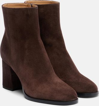 Valentino Garavani Fawcette VLogo suede ankle bots