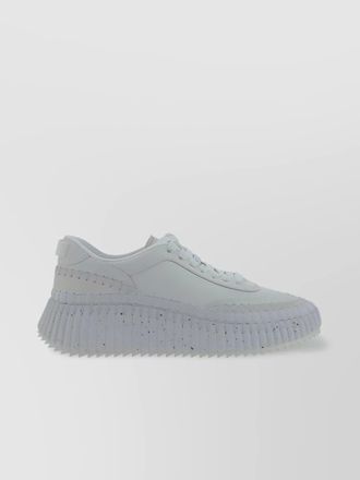Chlo&eacute; structured platform sole sneakers