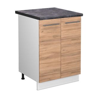 Vicco Mueble Bajo De Cocina Fame-line, Roble Dorado, 60 Cm, Et Antracita