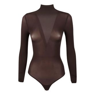 Wolford Buenos Aires String Body - Dames - Bodies - Bruin - M - Katoen - Tops