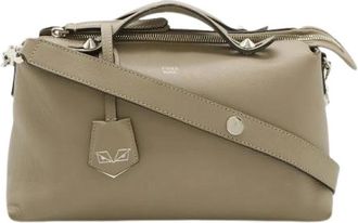 Fendi Pre-owned By The Way Leather 2way Handtas - Dames - Vintage Schoudertas - Beige - ONE Size - Leer - Vintage