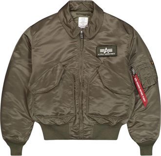 Alpha Industries CWU 45 Jas - Heren - Bomber jackets - Groen - XL - Polyester - Jassen