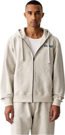 Kenzo Jumping Tiger Back Placed Classic Zip Up Hoodie - Heren - Sweatshirts & Hoodies - Grijs - Maat: L Katoen